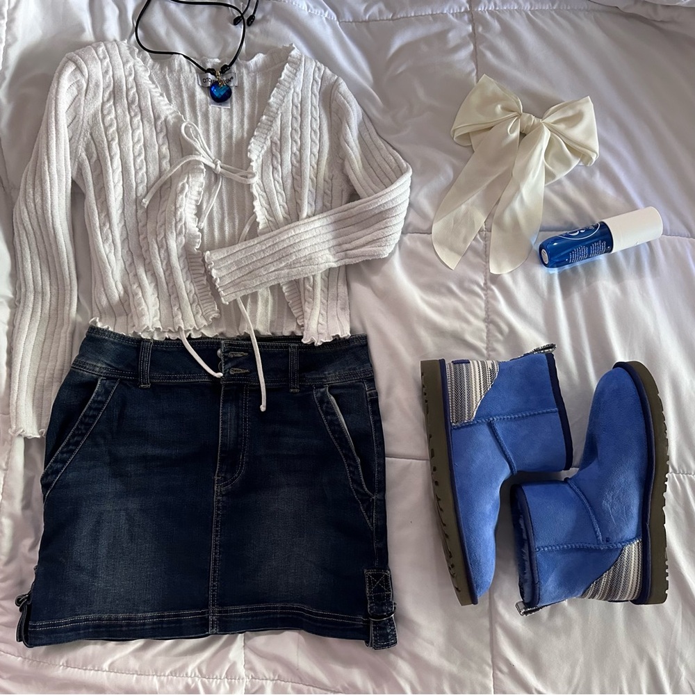 Stylish Blue Ankle Boots